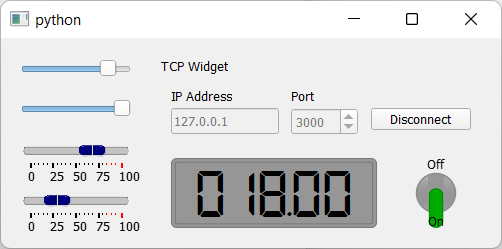 light themed TCP application